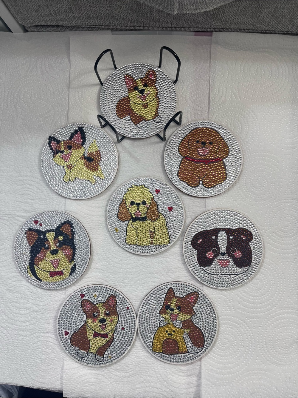 Cute Dog Mosaic Coasters - Assorted Colors